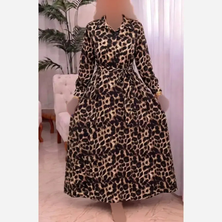پیراهن زنانه آلیا جنس الیزه نگین دار درجه یک فری سایز 38 تا 46