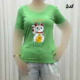 تیشرت نخ پنبه زنانه چهارفصل کد 1193 وارداتی تنخور راحت سایز بزرگ