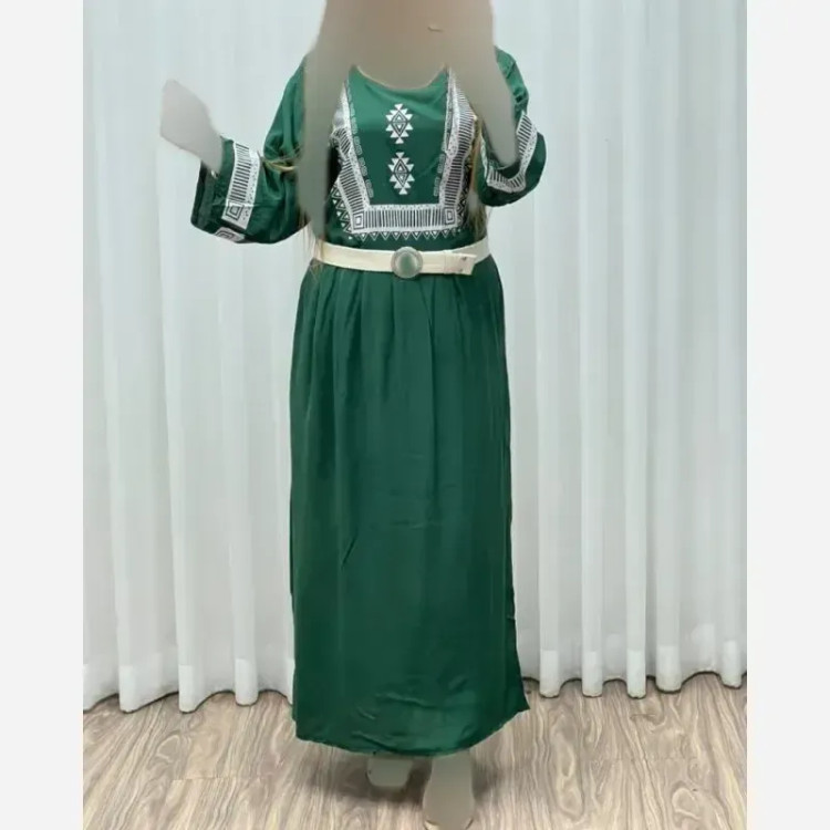 ساحلی نخی زنانه طرح سنتی بند دار فری سایز خنک تابستانی