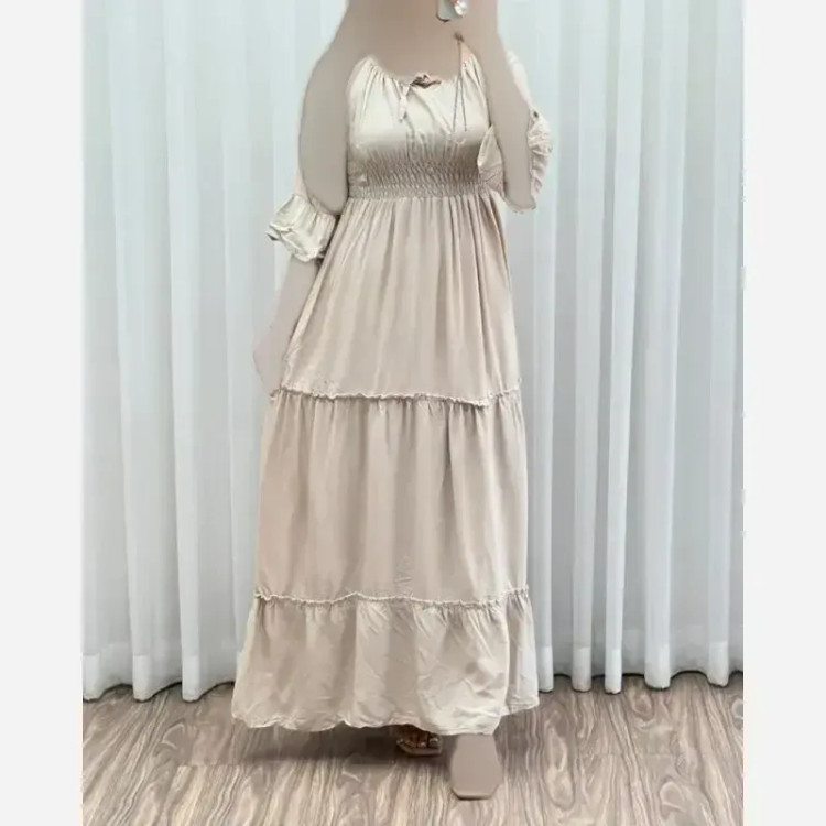 ساحلی عروسکی ململ فری سایز مناسب 40 تا 48 نخ ململ