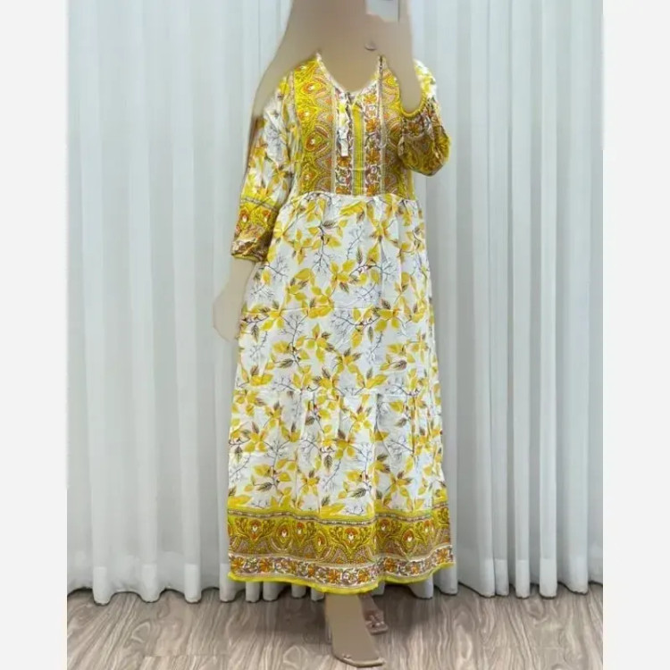 ساحلی نخی حاشیه دار زنانه فری سایز خنک و راحت